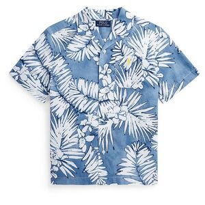 Polo Ralph Lauren boys Palm Frond - print shirt, excellent used condition